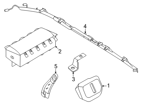 2025 Lincoln Navigator Air Bag Module Diagram for SL7Z-78044A74-A