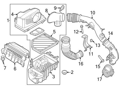 2022 Ford Bronco Bracket Diagram for NB3Z-9647-E