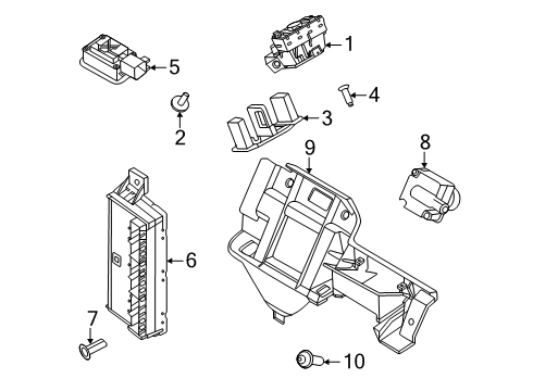 2025 Ford Expedition Control Unit Diagram for PU5Z-14B291-AQ