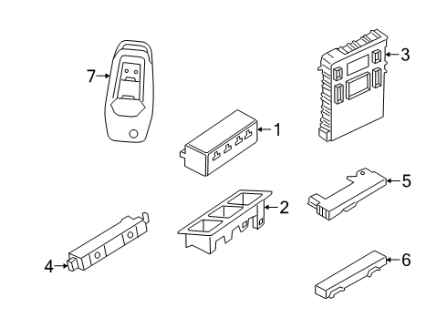 2022 Ford Transit Connect Remote Control System Diagram for KT1Z-15K601-F