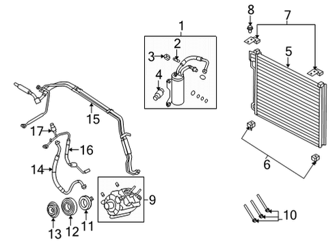 Tube Assembly Diagram for LC2Z-19E558-C