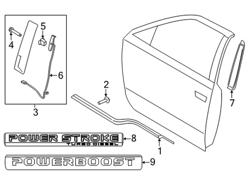 2024 Ford F-150 Screw Diagram for -W718327-S450B