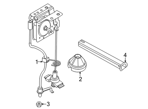 2025 Ford Maverick Guide Diagram for NZ6Z-1A433-A