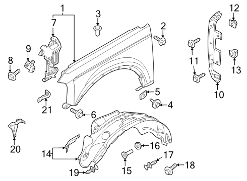 2024 Ford Bronco Name Plate Diagram for M2DZ-16720-M