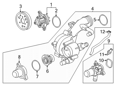 2024 Lincoln Nautilus Hose Diagram for P2GZ-8597-B