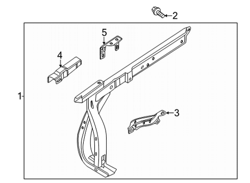 2022 Ford Bronco Reinforcement Diagram for MB3Z-16C275-Q