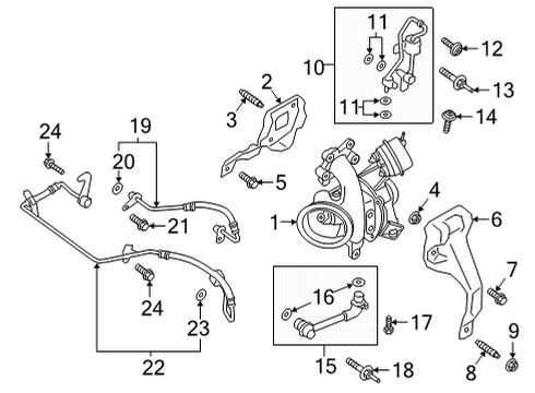 2021 Ford Bronco Sport Tube Assembly Diagram for JX6Z-9V472-B