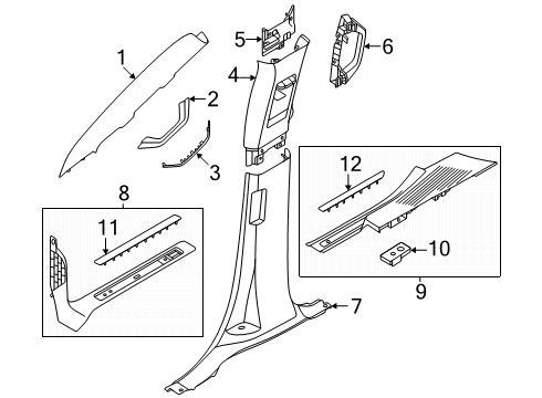 2025 Ford Expedition Insert Diagram for SL1Z-4013258-AA