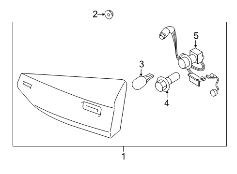 2019 Ford SSV Plug-In Hybrid Rear Lamp Assembly Stop And Flas Diagram for KS7Z-13404-F