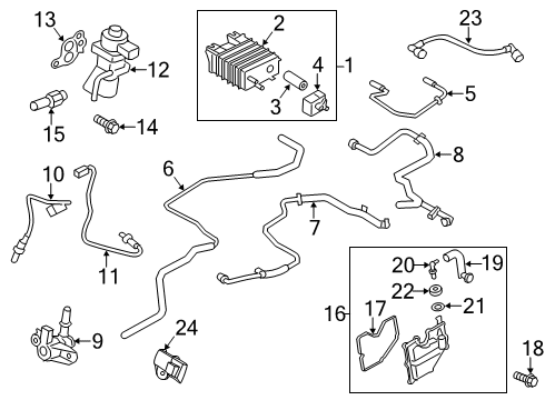 2020 Ford Fusion Fuel Vapour Store Cannister Diagram for FG9Z-9D653-Q