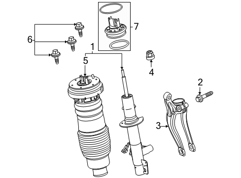 2023 Lincoln Aviator Spring Diagram for LC5Z-3C098-F