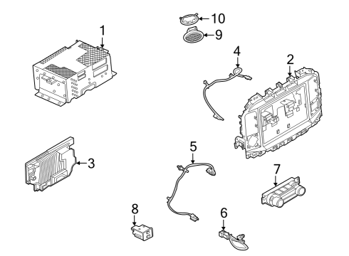 2022 Ford F-150 Lightning Unit Central Processing Diagram for MU5Z-14G371-DE