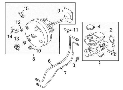 2020 Ford F-150 Vacuum Tube Diagram for JL3Z-2420-AB