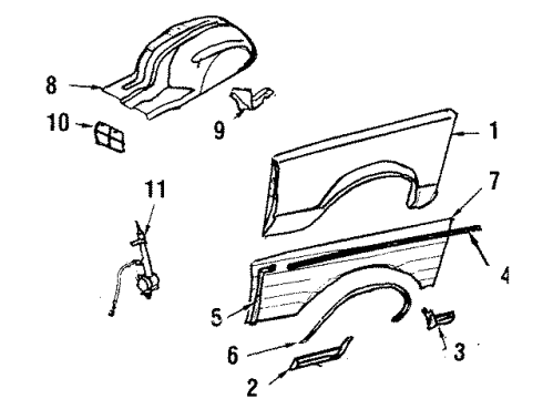 2020 Ford F-250 Super Duty BAR - FRONT SUSPENSION TIE Diagram for HC3Z-3B239-F