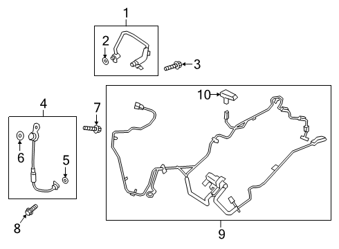 2023 Lincoln Aviator Hose Diagram for L1MZ-9S468-B