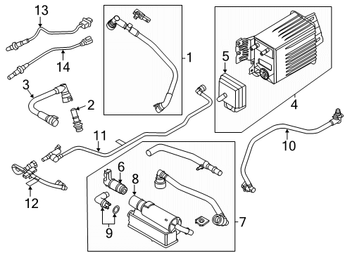 2024 Ford F-150 Tube Assembly Diagram for RL3Z-6758-A
