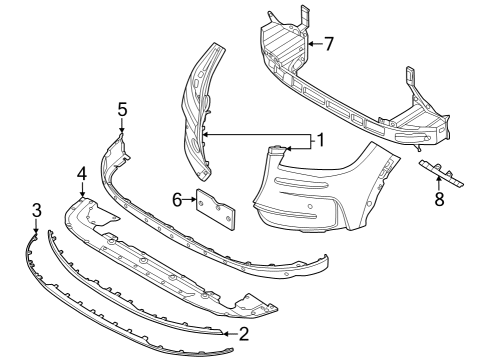 2024 Lincoln Corsair Cover Diagram for PJ7Z-17D957-BAPTM