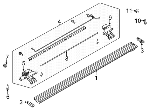 2025 Ford F-150 Bracket Diagram for SL3Z-99200L52-A