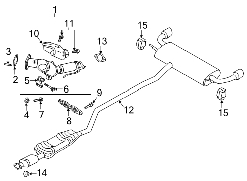 2021 Lincoln Nautilus Converter Assembly Diagram for K2GZ-5F250-P