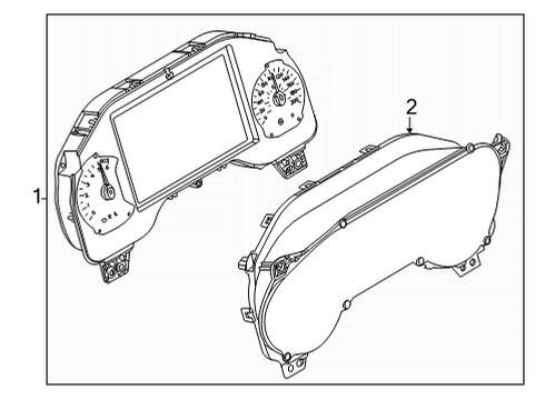 2025 Ford E-350/E-350 Super Duty Instrument Cluster Diagram for SC2Z-10849-C