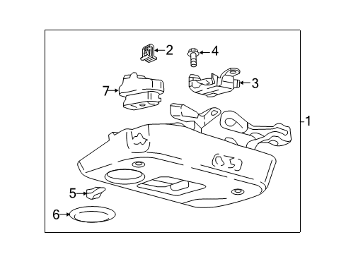 2021 Ford Mustang Overhead Console Assembly Diagram for FR3Z-76519A70-CB