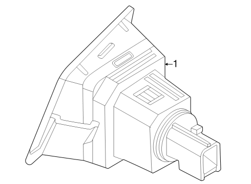 2025 Ford F-250 Super Duty LAMP ASY - LICENCE PLATE Diagram for HC3Z-13550-G