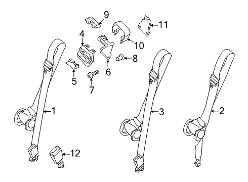 2024 Ford Transit 250 Seat Belt Diagram 3