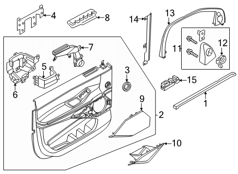 2025 Lincoln Navigator Switch Window Control Double Diagram for SL7Z-14529-AB