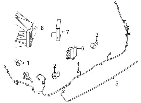 2025 Lincoln Nautilus Control Unit Diagram for JX7Z-14B291-AC