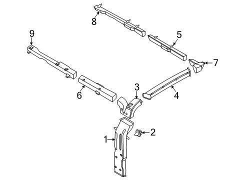 2024 Ford Transit 350 Ducts & Louver Diagram 4
