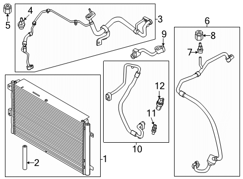2024 Lincoln Nautilus Tube Assembly Diagram for PZ1Z-19835-F