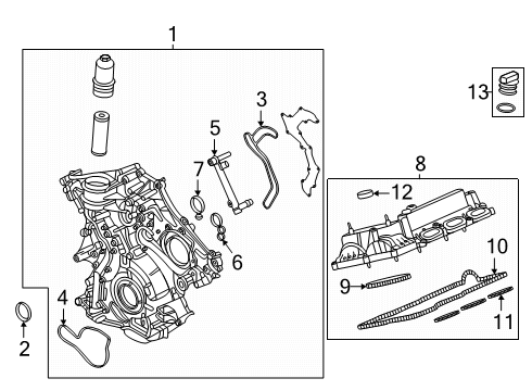 2025 Ford Ranger Valve & Timing Covers Diagram 2