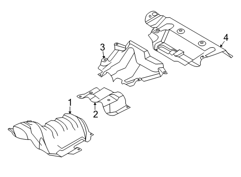 2024 Ford Escape Shield Diagram for LX6Z-7811435-E