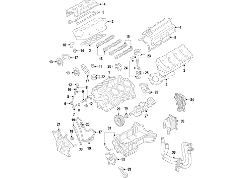 2019 Ford Police Interceptor Sedan Gasket Kit Diagram for FG1Z-6079-B
