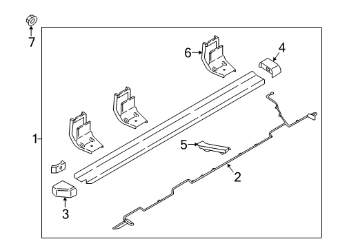 2020 Ford F-250 Super Duty Step Assembly Diagram for HC3Z-16450-MC