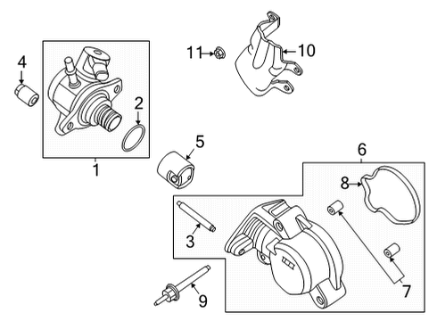 2023 Ford F-150 Fuel Pump Assembly Diagram for NL3Z-9350-A