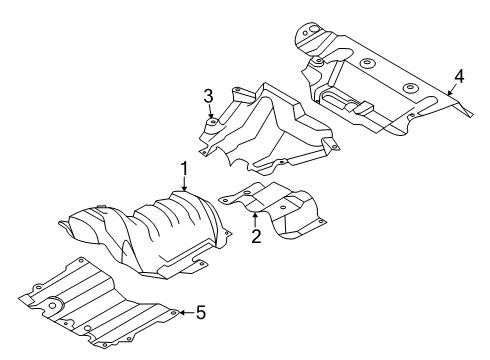 2024 Ford Escape Shield Diagram for LX6Z-78114B06-D
