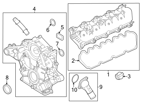 2025 Ford F-250 Super Duty Gasket Diagram for LC3Z-8C387-A