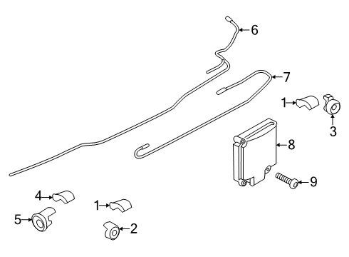 2024 Ford Transit Parking Distance Aid Sensor Wire Diagram for LK4Z-15K868-AP