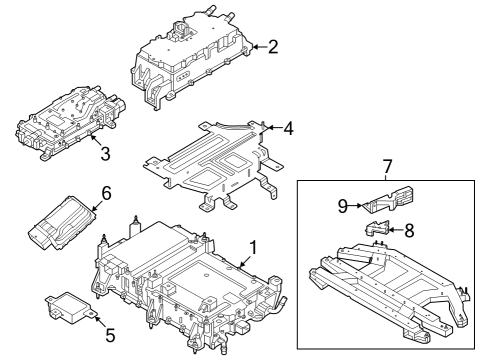 2025 Ford E-Transit MODULE - OFF BOARD CHARGER CON Diagram for NK4Z-14G672-E