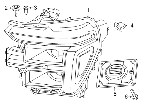 2025 Ford F-150 Headlamps Diagram 2