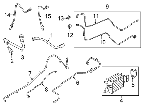 2020 Ford F-150 Fuel Vapour Store Cannister Diagram for NL3Z-9D653-G
