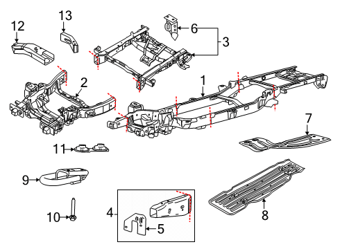 2025 Ford F-150 Frame & Components Diagram 2