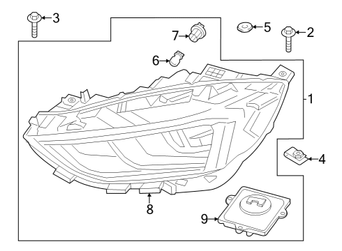 2023 Ford Edge Processor Lighting Control Diagram for KT4Z-13C788-C