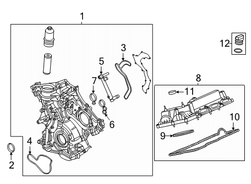 2025 Ford Ranger Valve & Timing Covers Diagram 3