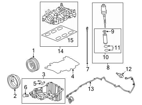 2025 Ford Ranger Cylinder Head Assembly Diagram for N2DZ-6049-F