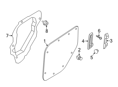 2020 Ford Transit Connect Switch Housing Diagram for DT1Z-61266B27-AA