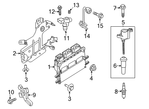 2020 Ford Fusion Spark Plug Diagram for CYFS-12Y-RX