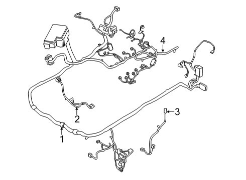 2020 Ford Mustang Wire Assembly Diagram for KU5Z-12A581-W