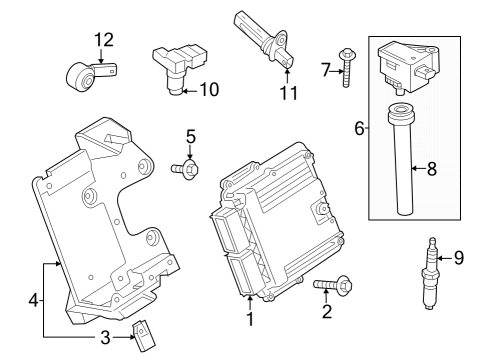 2024 Ford Mustang Engine Control Module - EEC Diagram for RR3Z-12A650-C